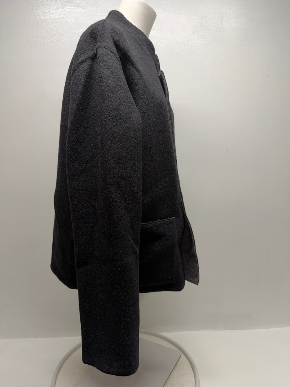 Millma's 100% Alpaca Jacket Knit Sweater Reversible Gray Black Plus Size XXL - Picture 4 of 10